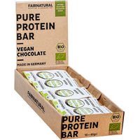 Produktbild von FAIRNATURAL Bio Vegane Proteinriegel Schokolade zuckerfrei ohne Zusatzstoffe 450 g