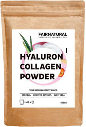 Fairnatural Kollagen Hyaluron Pulver mit Vitamin C, zuckerfrei und ohne Zusatzstoffe, 450 g – Bild 1 von 3
