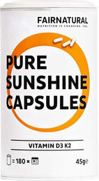 Fairnatural Vitamin D3 2500 IE und K2 MK-7 All-trans Kapseln vegan ohne Zusatzstoffe 90 Stück – Bild 1 von 2