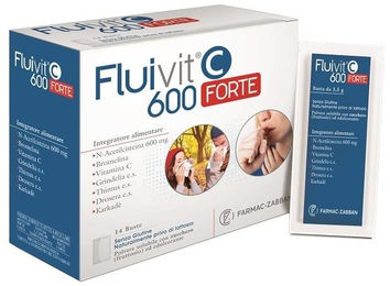 Farmac-Zabban FLUIVIT C 600 FORTE mit 600 mg Ascorbinsäure, 14 Sticks – Bild 1 von 1