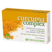 Produktbild von Farmaderbe Curcuma Complex Standardisiertes Extrakt Tabletten ohne Zusatzstoffe 30 Stück