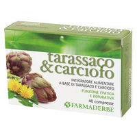 Produktbild von Farmaderbe Kräuter-Komplex Tarassaco und Artischoke Tabletten 40 Stück