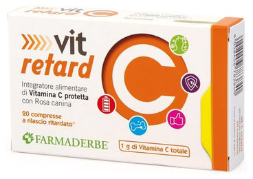 Farmaderbe Vitamin C Retard Tabletten mit Acerola und Hagebutte glutenfrei 20 Stück – Bild 1 von 1