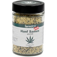 Produktbild von farmBOX Hanfsamen im Designglas pflanzlicher Ursprung