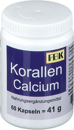 FBK-Pharma Algenkalk Sango Korallen Calcium Kapseln für Erwachsene 60 Stück – Bild 1 von 2
