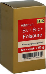 FBK-Pharma B-Komplex Vitamin B6, B12 und Folsäure Kapseln 60 Stück – Bild 1 von 1
