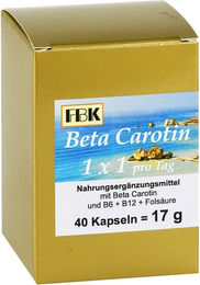 FBK Pharma Beta Carotin mit Vitamin A Kapseln – Bild 1 von 2