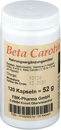 FBK-Pharma Beta-Carotin und Vitamin A Kapseln 120 Stück – Bild 1 von 1