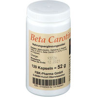 Produktbild von FBK-Pharma Beta-Carotin und Vitamin A Kapseln 120 Stück