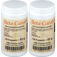 Produktbild von FBK-Pharma Beta-Carotin und Vitamin A Kapseln 120 Stück