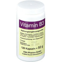 Produktbild von FBK Pharma GmbH Niacin Vitamin B3 Kapseln 120 Stück