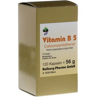 Produktbild von FBK-Pharma GmbH Pantothensäure Vitamin B5 Kapseln für Erwachsene 120 Stück