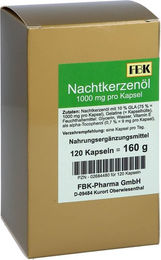 FBK-Pharma Nachtkerzenöl 1000 mg Kapseln 120 Stück – Bild 1 von 3