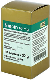 FBK-Pharma Niacin 40 mg Kapseln 120 Stück – Bild 1 von 1