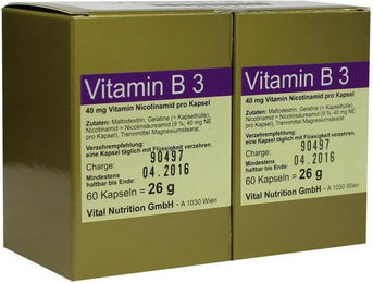 FBK-Pharma Niacin Vitamin B3 Kapseln 120 Stück – Bild 1 von 1