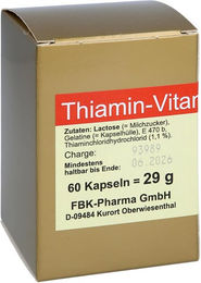 FBK-Pharma Vitamin B1 Thiamin Kapseln für Erwachsene 60 Stück – Bild 1 von 2