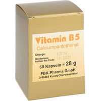 Produktbild von FBK-Pharma Vitamin B5 Pantothensäure Kapseln 60 Stück