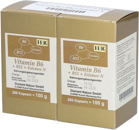 FBK-Pharma Vitamin B6, B12 und Folsäure Kapseln für Erwachsene – Bild 1 von 1