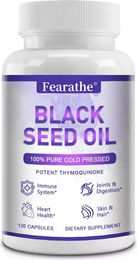 Fearathe Schwarzkümmelöl 1000 mg Kapseln 120 Stück für Erwachsene – Bild 1 von 2