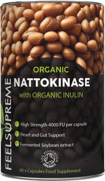 Feel Supreme Nattokinase mit Inulin Bio Vegan 60 Tabletten – Bild 1 von 4