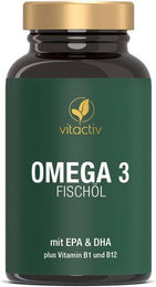feelgood Fischöl Omega 3 1000 Kapseln für Erwachsene glutenfrei und laktosefrei – Bild 1 von 3