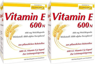 Feingold Vitamin E Kapseln 200 mg 600 Stück – Bild 1 von 1