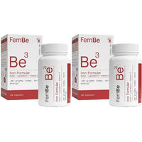 Produktbild von FemBe Iron Formular Eisen Bisglycinat mit Lactoferrin und Vitamin C Kapseln für Frauen vegetarisch ohne Zusatzstoffe 60 Stück