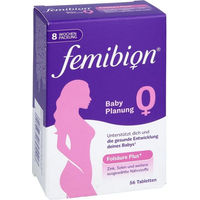 Produktbild von Femibion 0 Babyplanung Nahrungsergänzungsmittel mit Folsäure Tabletten glutenfrei und laktosefrei