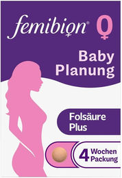 Femibion 0 Babyplanung Nahrungsergänzungsmittel Tabletten glutenfrei und laktosefrei – Bild 1 von 3
