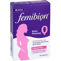 Produktbild von Femibion 0 Babyplanung Tabletten 28 Stück
