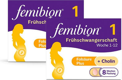 Femibion 1 Frühschwangerschaft Set Tabletten für Schwangere und Stillende glutenfrei und laktosefrei – Bild 1 von 3
