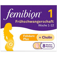 Produktbild von Femibion 1 Frühschwangerschaft Tabletten glutenfrei und laktosefrei für Schwangere und Stillende