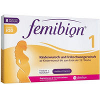 Produktbild von Femibion 1 Kinderwunsch und Frühschwangerschaft ohne Jod Tabletten laktosefrei und glutenfrei 60 Stück