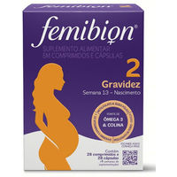 Produktbild von Femibion 2 Nahrungsergänzungsmittel für Schwangere und Stillende mit 28 Tabletten und 28 Kapseln