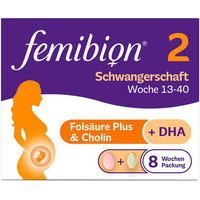 Produktbild von Femibion 2 Nahrungsergänzung Tabletten für Schwangere und Stillende glutenfrei und laktosefrei