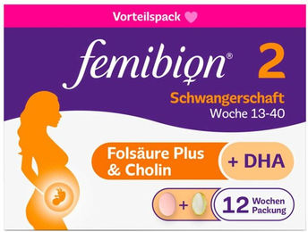 Femibion 2 Schwangerschaft Tabletten für Schwangere und Stillende glutenfrei und laktosefrei – Bild 1 von 1