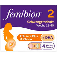 Produktbild von Femibion 2 Tabletten für Schwangere und Stillende glutenfrei und laktosefrei