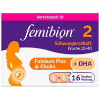 Produktbild von Femibion 2 Tabletten für Schwangere und Stillende glutenfrei und laktosefrei