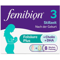 Produktbild von Femibion 3 Stillzeit Kombipackung Kapseln für Schwangere und Stillende glutenfrei und laktosefrei
