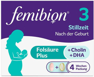 Femibion 3 Stillzeit Kombipackung Kapseln für Schwangere und Stillende glutenfrei und laktosefrei – Bild 1 von 1