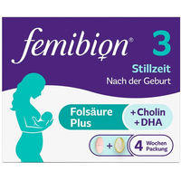 Produktbild von Femibion 3 Stillzeit Kombipackung Kapseln für Schwangere und Stillende glutenfrei und laktosefrei