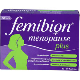 Femibion Menopause Plus Tabletten 60 Stück glutenfrei laktosefrei ohne Gelatine – Bild 1 von 5