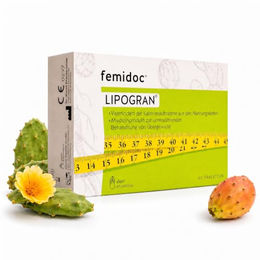 Femidoc LIPOGRAN Fettbinder Tabletten mit Feigenkaktus Opuntia, 60 Stück, vegan, glutenfrei und laktosefrei – Bild 1 von 2