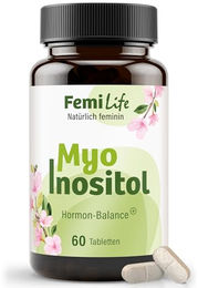 FemiLife Myo Inositol Tabletten vegan und glutenfrei für Frauen, Schwangere & Stillende, 60 Stück – Bild 1 von 4
