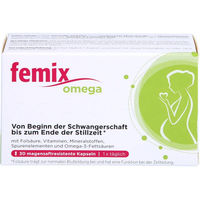 Produktbild von FEMIX Omega magensaftresistente Weichkapseln für Schwangere und Stillende 30 Stück