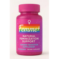 Produktbild von Femme+ MTF Feminisierung Kapseln von GLOBAL D LTD mit pflanzlichem Ursprung 30 Kapseln