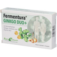 Produktbild von Fermentura Ginkgo Duo+ Bio Kapseln 30 Stück