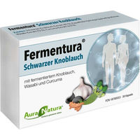 Produktbild von Fermentura Schwarzer Knoblauch Kapseln Vegan 30 Stück
