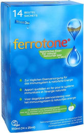 Ferrotone Eisen mit Apfelkonzentrat und Vitamin C von Nelsons GmbH, Flüssig, 350 ml, vegan und vegetarisch – Bild 1 von 3