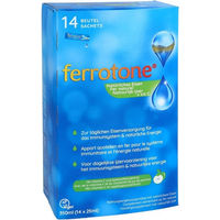 Produktbild von Ferrotone Eisen mit Apfelkonzentrat und Vitamin C von Nelsons GmbH, Flüssig, 350 ml, vegan und vegetarisch